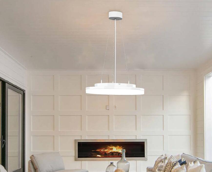 Modern Round led panel Rod Pendant Round Ceiling LED Lights